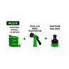 MANGUERA ESPIRAL DE JARDIN 7.5 METROS CON PISTOLA DE RIEGO SUNGARDEN - SG0206-3