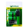SET 4PCS BOQUILLA DE RIEGO + ADAPTADORES PARA MANGUERA 1/2" SUNGARDEN - SG0196-4