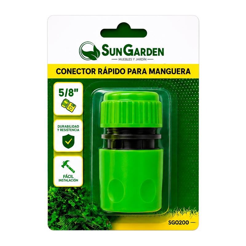 CONECTOR RAPIDO PARA MANGUERA 5/8" SUNGARDEN - SG0200-4