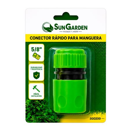 CONECTOR RAPIDO PARA MANGUERA 5/8" SUNGARDEN - SG0200-4