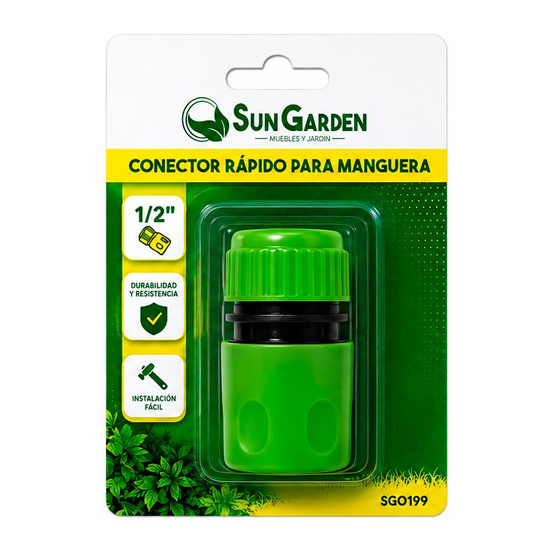 CONECTOR RAPIDO PARA MANGUERA 1/2" SUNGARDEN - SG0199-4