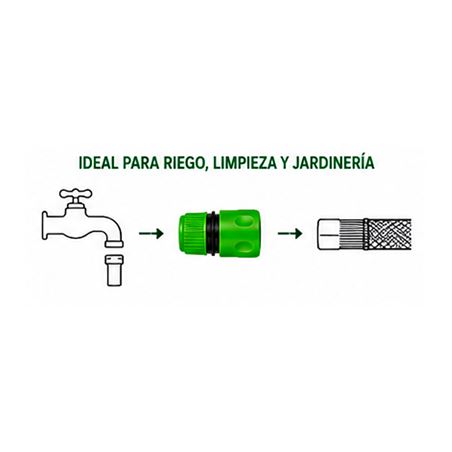 CONECTOR RAPIDO PARA MANGUERA 1/2" SUNGARDEN - SG0199-3