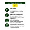CONECTOR RAPIDO ALTO CAUDAL PARA MANGUERA 1" SUNGARDEN - SG0204-2