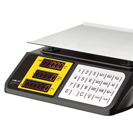 BASCULA COMERCIAL CON DISPLAY LED 40KG MUVIP - MV0673-2