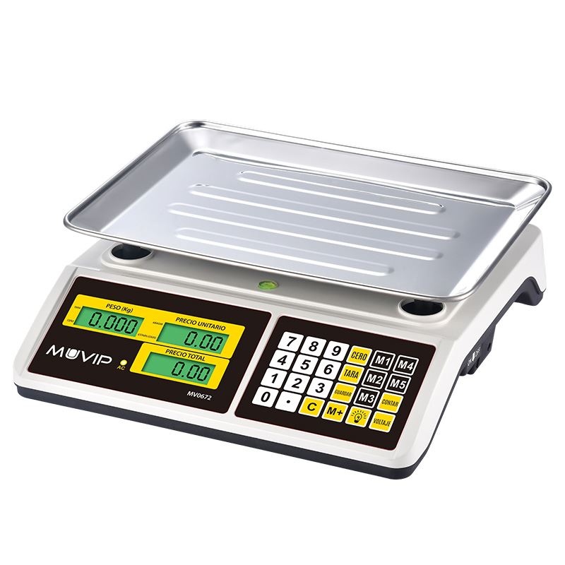BASCULA COMERCIAL CON DISPLAY LCD 40KG MUVIP - MV0672