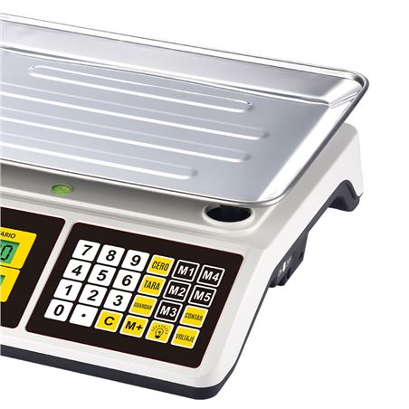 BASCULA COMERCIAL CON DISPLAY LCD 40KG MUVIP - MV0672-2