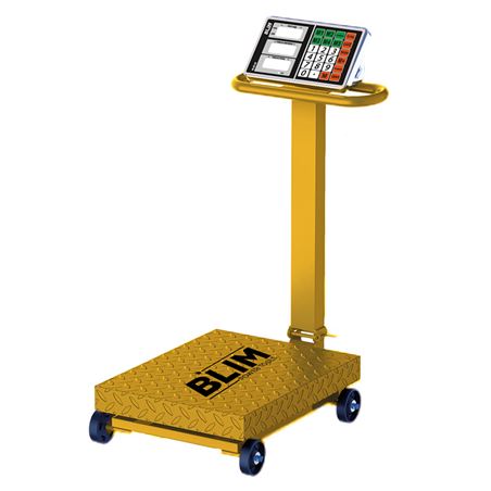 BASCULA INDUSTRIAL CON PLATAFORMA Y DISPLAY LCD 500KG BLIM - BL0534