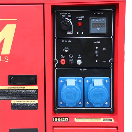 GENERADOR INSONORIZADO TRIFÁSICO GASOIL 6500W BLIM - BL0465-5