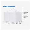 CARPA PROFESIONAL HEX.50 CON PAREDES 3X3 METROS BLANCA SUNGARDEN - SG0220-6