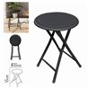 TABURETE PLEGABLE NEGRO PVC 30X30X45CM - 224737