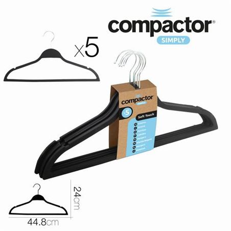 SET 5 PERCHAS SOFT TOUCH 44.8X0.5X24CM - 75388