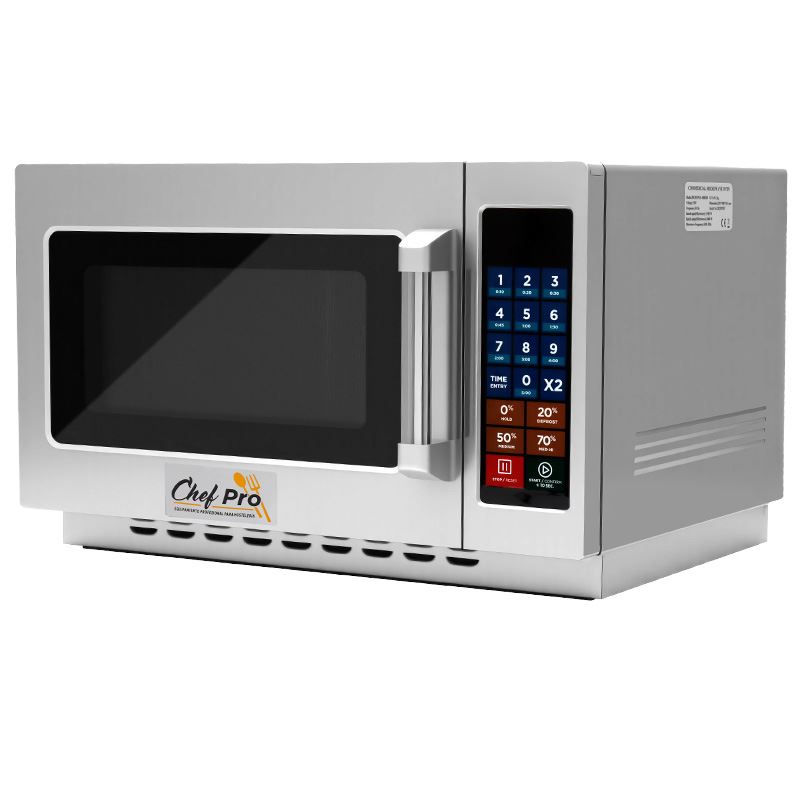MICROONDAS PROFESIONAL 1000W 34 LITROS ACERO INOX CHEF PRO - CF0152