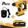 MARTILLO PERFORADOR 20V 1.5 JULIOS + BATERIA 20V 4AH + CARGADOR DE BATERÍA - PACK271