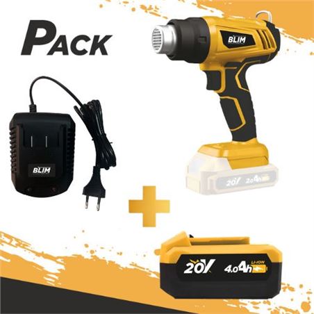 DECAPADOR DE AIRE 20V (SIN BATERÍA) + BATERIA 20V 4AH + CARGADOR DE BATERÍA - PACK273