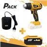 DECAPADOR DE AIRE 20V (SIN BATERÍA) + BATERIA 20V 4AH + CARGADOR DE BATERÍA - PACK273