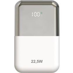 POWERBANL 10000MAH LEPOW22W10WS BLANCO PLATA LEOTEC - LEPOW22W10WS
