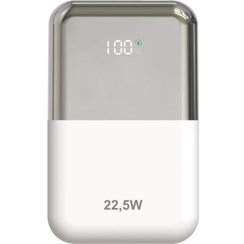 POWERBANL 10000MAH LEPOW22W10WS BLANCO PLATA LEOTEC - LEPOW22W10WS