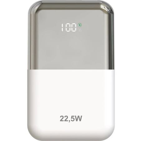 POWERBANL 10000MAH LEPOW22W10WS BLANCO PLATA LEOTEC - LEPOW22W10WS