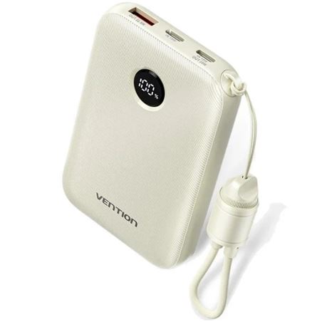 POWERBANK 10000MAH CON DISPLAY 22.5W BLANCO VENTION - FKAN0-C-1