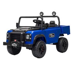 COCHE INFANTIL A BATERIA CONTROL REMOTO LAND ROVER DEFENDER CLASSIC AZUL - 33031-1