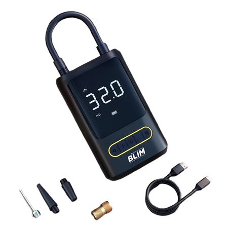 COMPRESOR DE AIRE PORTATIL 150PSI 80W + POWERBANK BLIM - BL0538