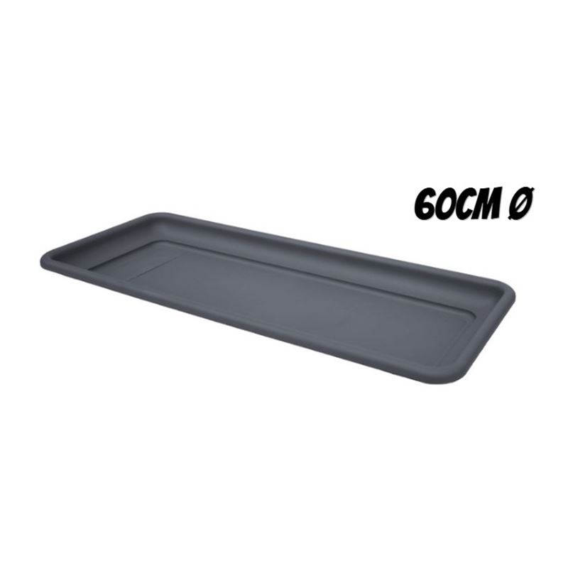 BANDEJA PARA MACETA 60CM ANTRACITA ARTPLAST - MAX-060.SV.AN