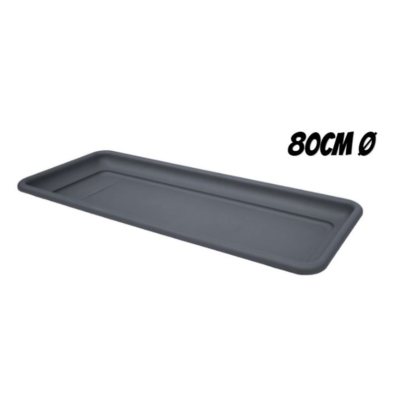 BANDEJA PARA MACETA 80CM ANTRACITA ARTPLAST - MAX-080.SV.AN