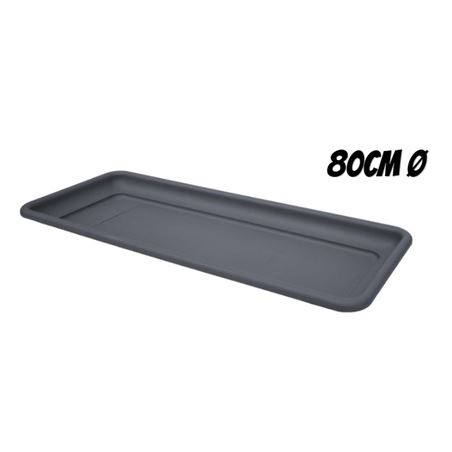 BANDEJA PARA MACETA 80CM ANTRACITA ARTPLAST - MAX-080.SV.AN