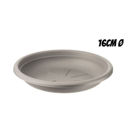 PLATO PARA MACETA 16CM TORTORA ARTPLAST - SOT-016.SV.TO