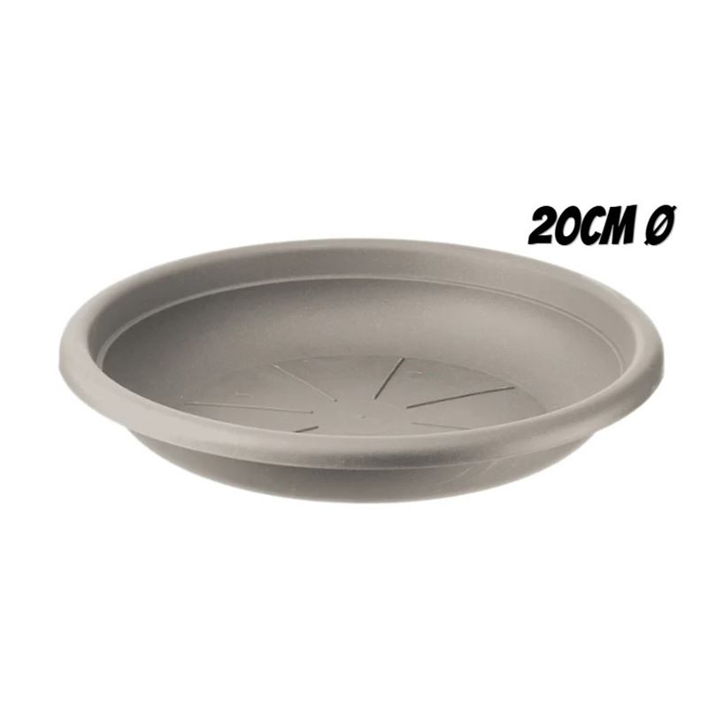 PLATO PARA MACETA 20CM TORTORA ARTPLAST - SOT-020.SV.AN