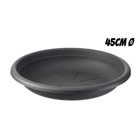 PLATO PARA MACETA 45CM ANTRACITA ARTPLAST - SOT-045.SV.AN