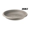 PLATO PARA MACETA 22CM TORTORA ARTPLAST - SOT-022.SV.TO