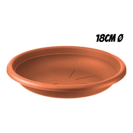 PLATO PARA MACETA 18CM TERRACOTA ARTPLAST - SOT-018.SV.CO