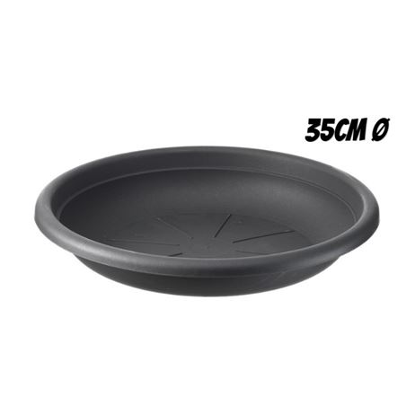 PLATO PARA MACETA 35CM ANTRACITA ARTPLAST - SOT-035.SV.AN