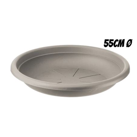 PLATO PARA MACETA 55CM TORTORA ARTPLAST - SOT-055.SV.TO