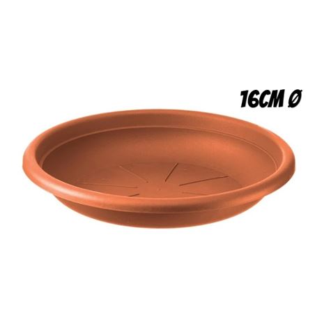 PLATO PARA MACETA 16CM TERRACOTA ARTPLAST - SOT-016.SV.CO