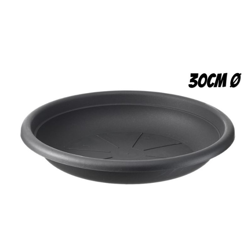 PLATO PARA MACETA 30CM ANTRACITA ARTPLAST - SOT-030.SV.AN