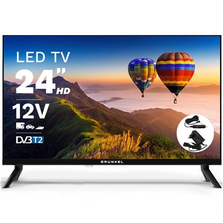 TELEVISOR LED HD 24" | WIFI | NEGRO | SMART TV | 12V GRUNKEL - 246WB12B