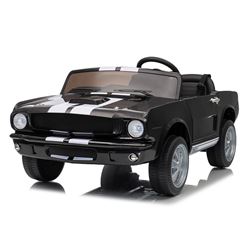 COCHE INFANTIL A BATERIA CON CONTROL REMOTO FORD MUSTANG SHELBY GT350 NEGRO - 33048-1