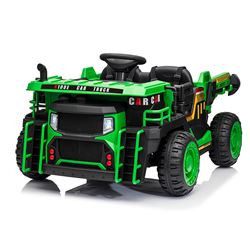 CAMION INFANTIL A BATERIA CON PLATAFORMA DE CARGA VERDE - 33045-1