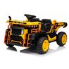 CAMION INFANTIL A BATERIA CON PLATAFORMA DE CARGA AMARILLO - 33043-1