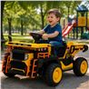 CAMION INFANTIL A BATERIA CON PLATAFORMA DE CARGA AMARILLO - 33043-4