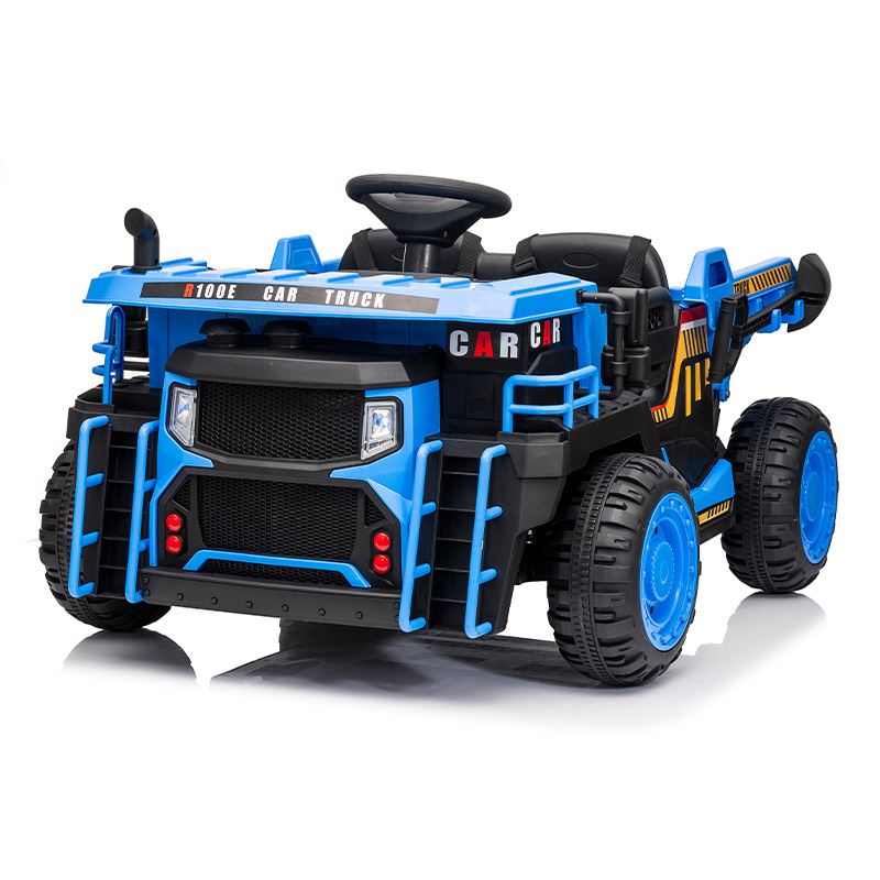 CAMION INFANTIL A BATERIA CON PLATAFORMA DE CARGA AZUL - 33044-1