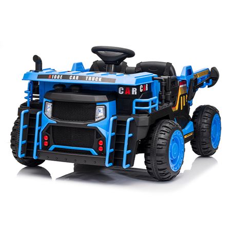 CAMION INFANTIL A BATERIA CON PLATAFORMA DE CARGA AZUL - 33044-1