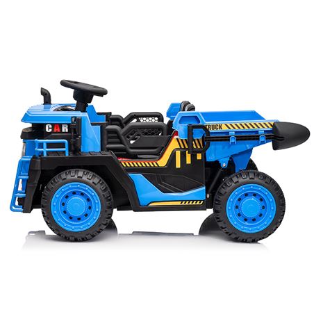 CAMION INFANTIL A BATERIA CON PLATAFORMA DE CARGA AZUL - 33044-2