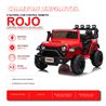 COCHE INFANTIL A BATERIA CON CONTROL REMOTO JEEP 4X4 ROJO - 33052