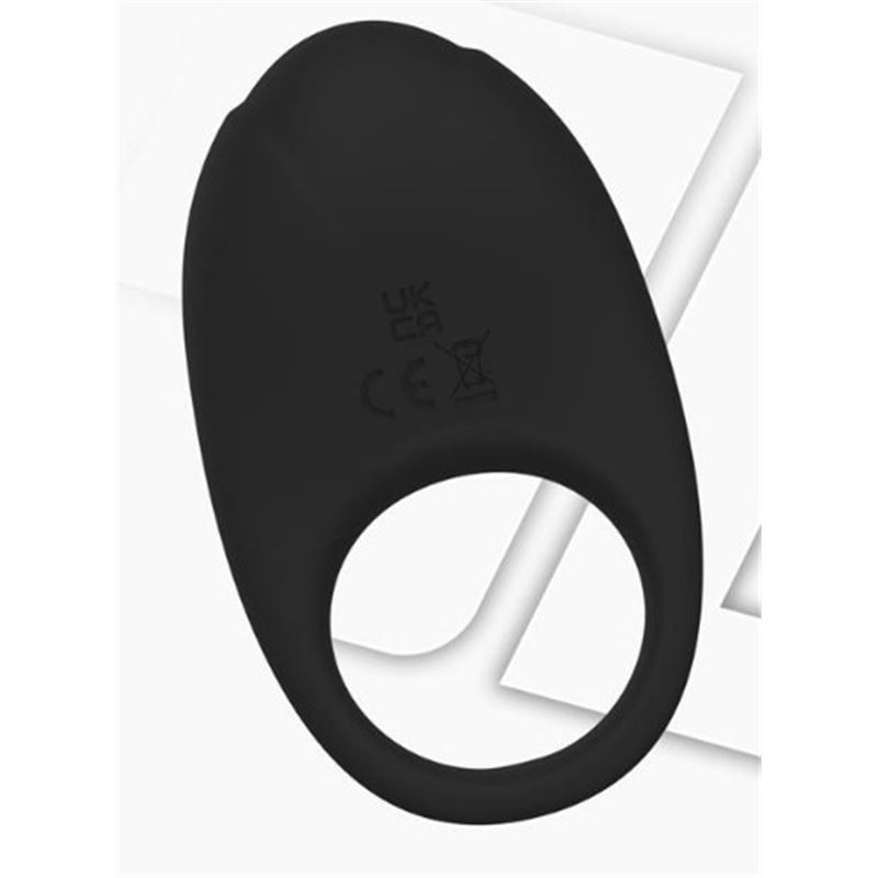 ANILLO VIBRADOR SERIE RINGO NEGRO CON APP INTOYOU - 8436626093195