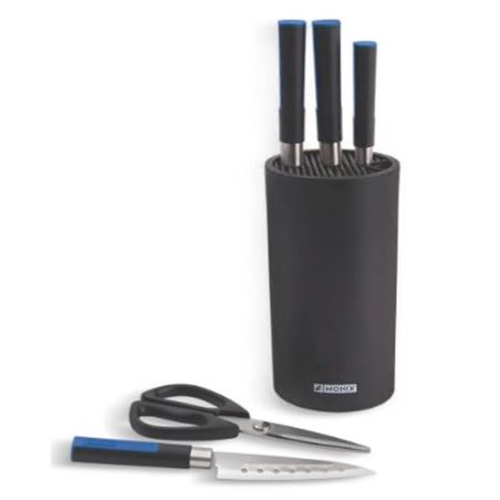 SET 6 PIEZAS TACOMA ORGANIZADORA | CUCHILLOS SANTOKU | TIJERAS SOLID PRO - M355003-4