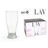 SET 6 VASOS DE CERVERZA 565 BROTT LAV - 20090S