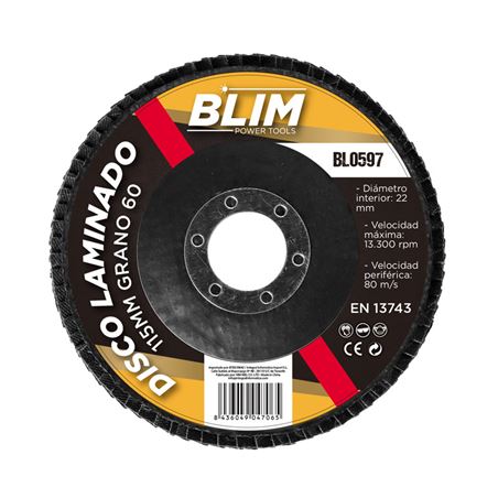 DISCO LAMINADO 115MM GRANO 60 BLIM - BL0597-1